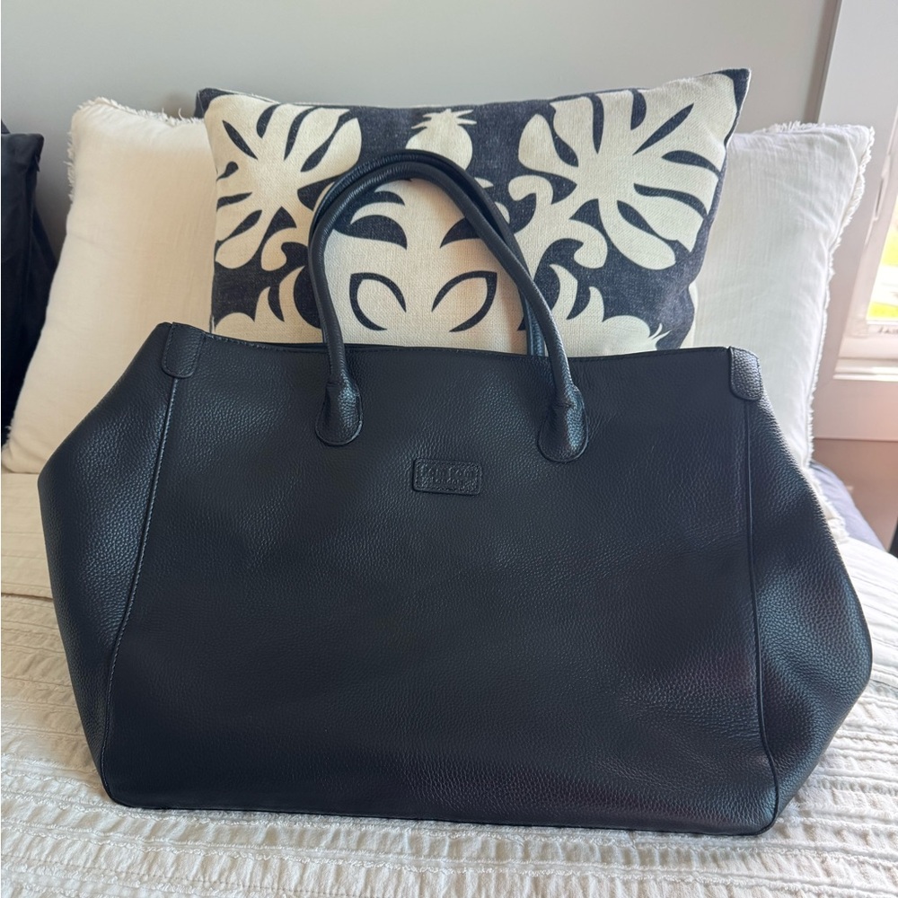 Pom Pom London {Camden Bag} Black Leather